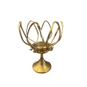 Weinfurtner Gold Plated Candle Holder Brass Germany
